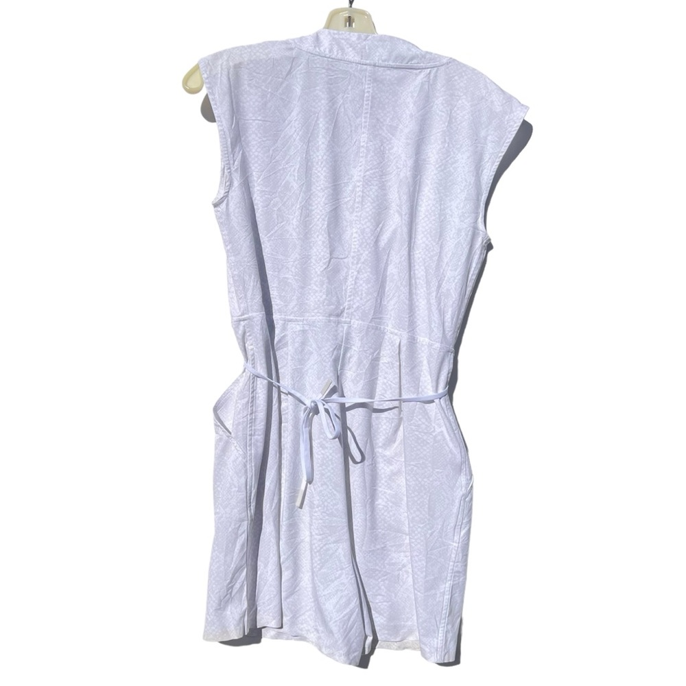 Athleta Marlow Printed Sleeveless Romper Pearl White Size XS like new - Picture 3 of 7